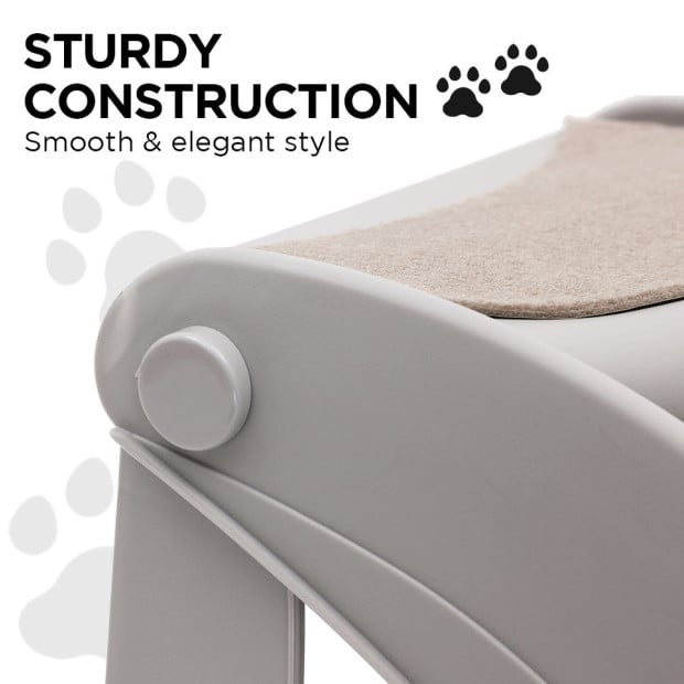 Furtastic 38cm Foldable Pet Stairs Ramp - Grey Image 6