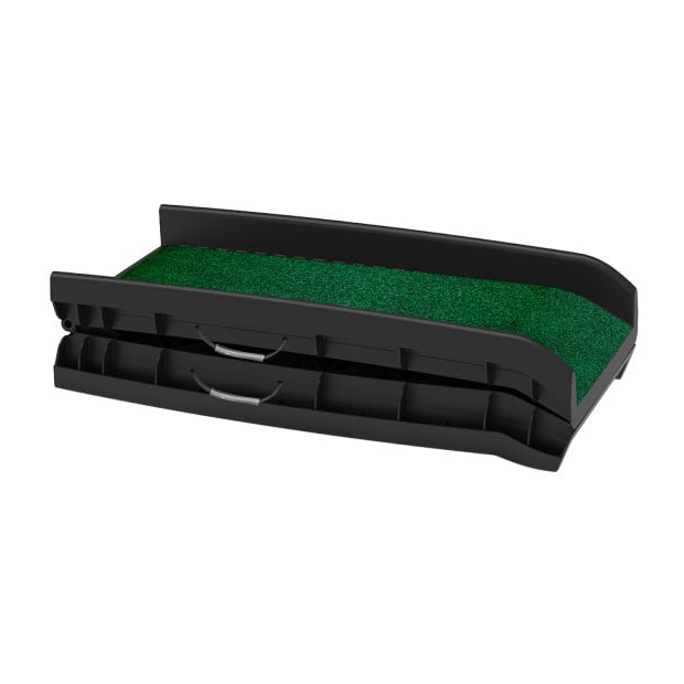 Furtastic Foldable Plastic Dog Ramp with Synthetic Grass Image 3