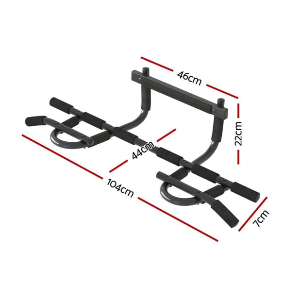 Pull Up Bar 104cm Doorway Chin Up Horizontal Bar Gym Image 2
