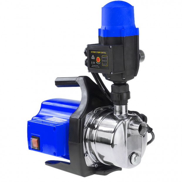 800w Weatherised Stainless Steel Auto Water Pump Blue