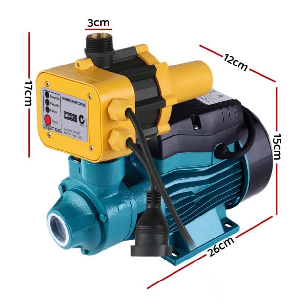 Auto Peripheral Water Pump Clean Electric Garden Rain Tank QB60 Yellow Image 2