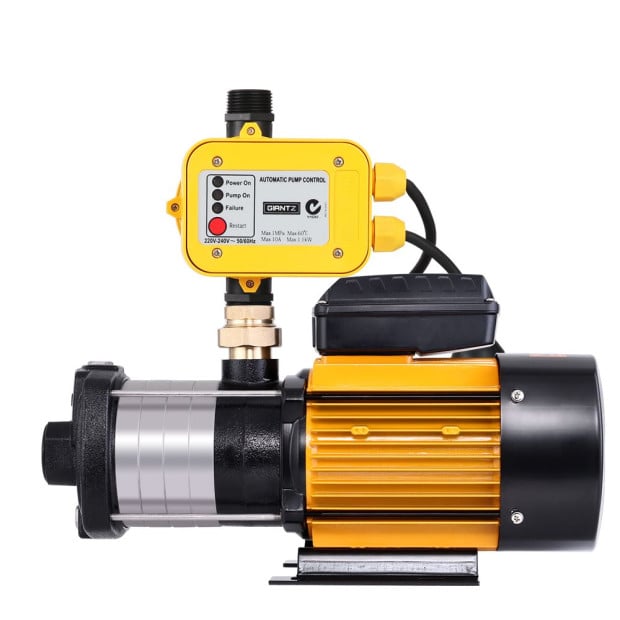 Multi Stage Water Pump Pressure Rain Tank Irrigation 2000W Yellow Image 4