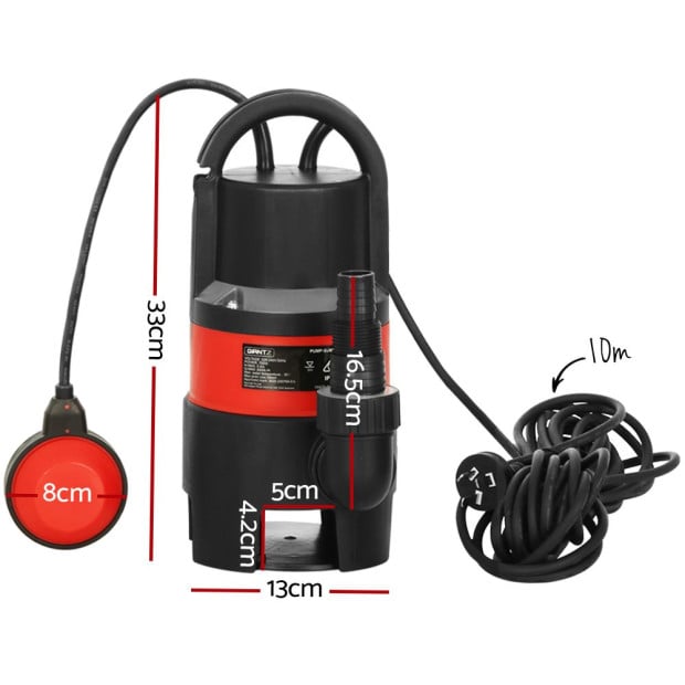 400W Water Pump Dirty Submersible Sump Swim Pool Flooding Pond Clean Image 2