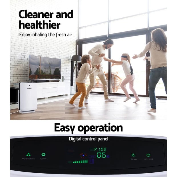 Air Purifier Freshener Carbon Hepa Filter Home Office Odour Cleaner Image 5