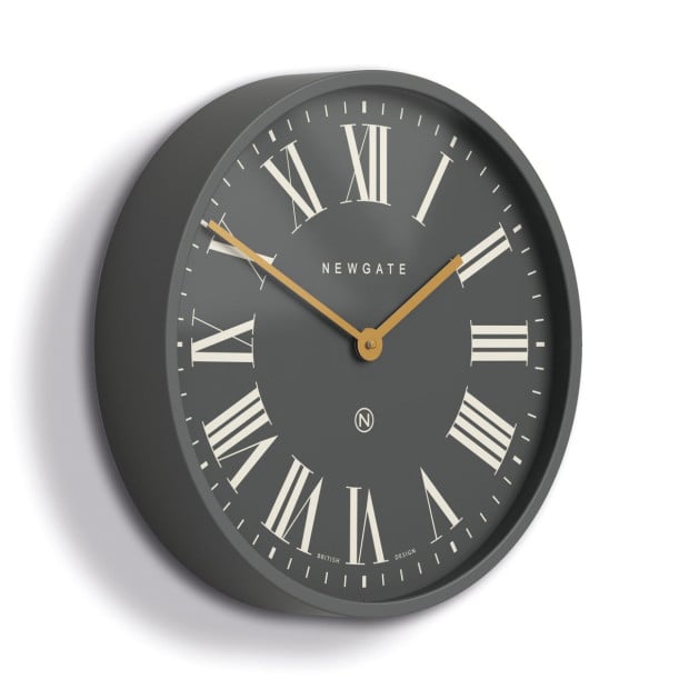 Newgate Mr Butler Wall Clock Moonstone Grey Reverse Dial Image 2