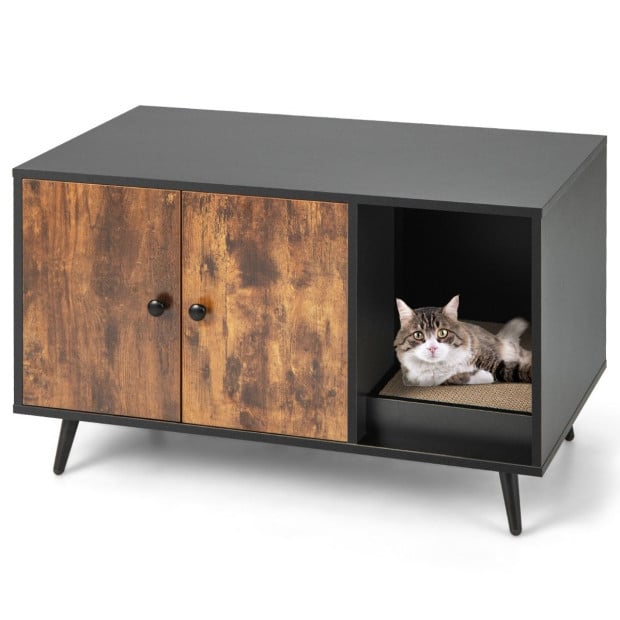 Indoor cat top litter box