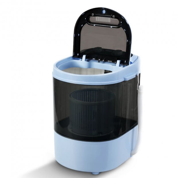 3KG Mini Portable Washing Machine Shoes Wash Top Load Spin Caravan Image 3