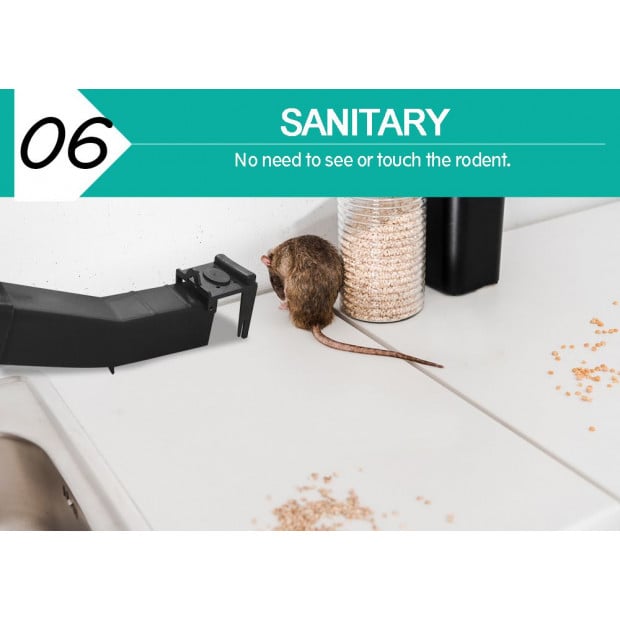 4 Black Mouse Rat Mice Trap Live Capture Safe Reusable Image 7