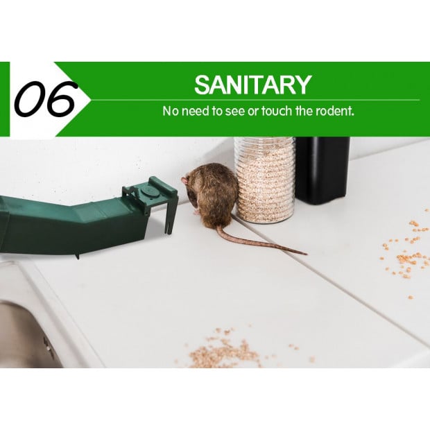 4 Green Mouse Rat Mice Trap Live Capture Safe Reusable Image 7
