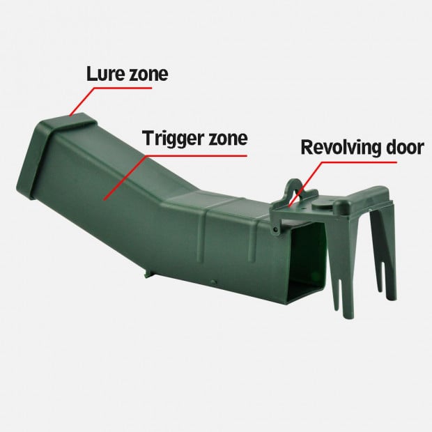4 Green Mouse Rat Mice Trap Live Capture Safe Reusable Image 8