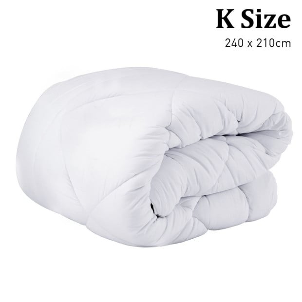 Laura Hill 400GSM Microfibre Bamboo Quilt Comforter Doona Image 3