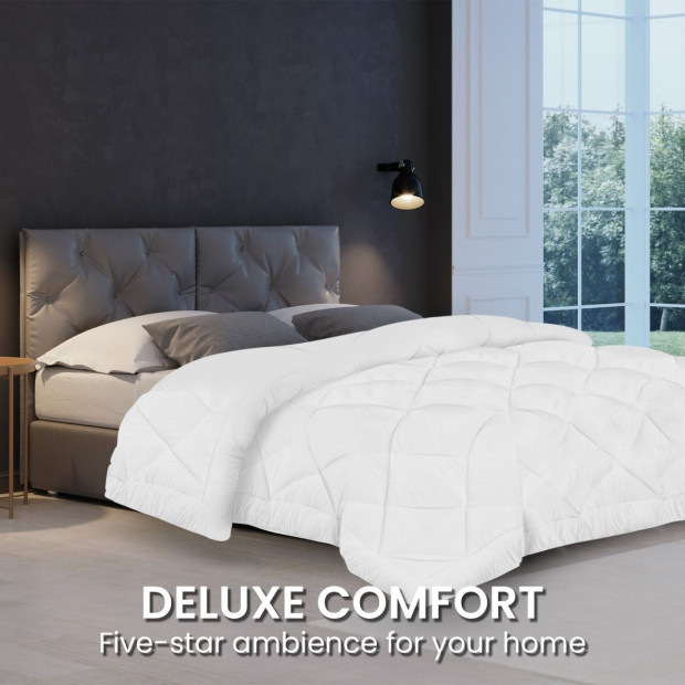 Laura Hill 500GSM Microfibre Bamboo Quilt Comforter Doona Image 9