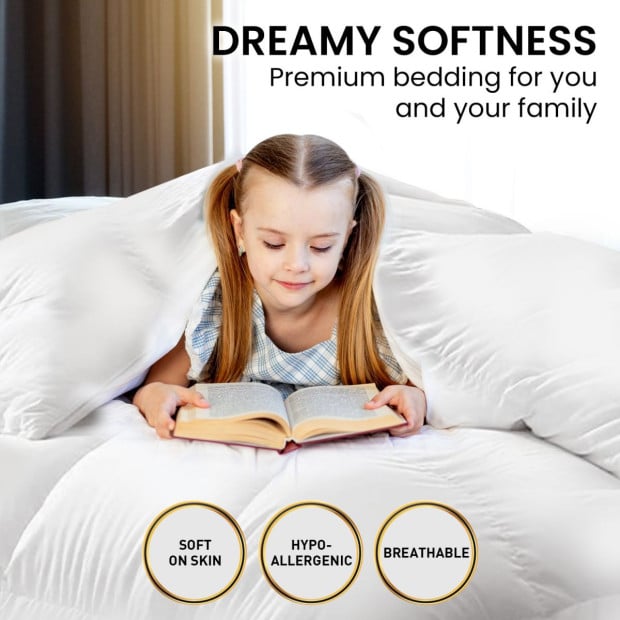 Laura Hill 700GSM Duck Down Feather Quilt Duvet Doona Image 6