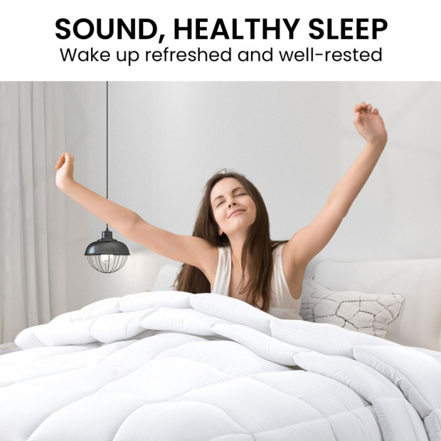 Laura Hill 800GSM Goose Down Feather Comforter Doona Image 2
