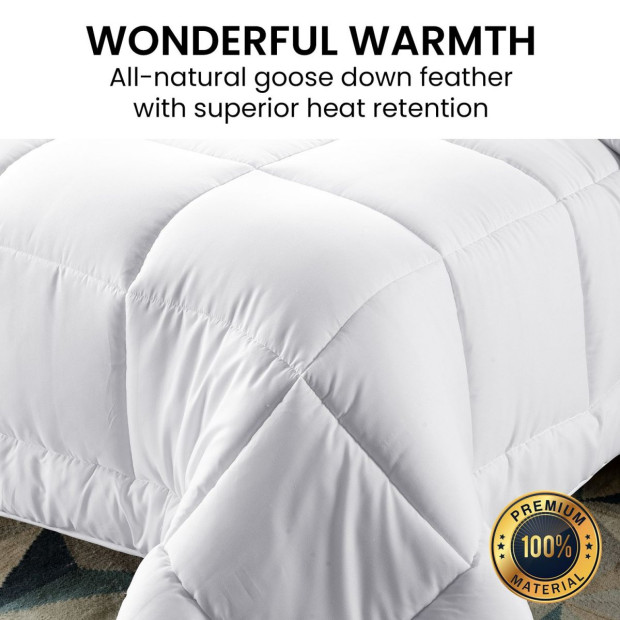 Laura Hill 800GSM Goose Down Feather Comforter Doona Image 3