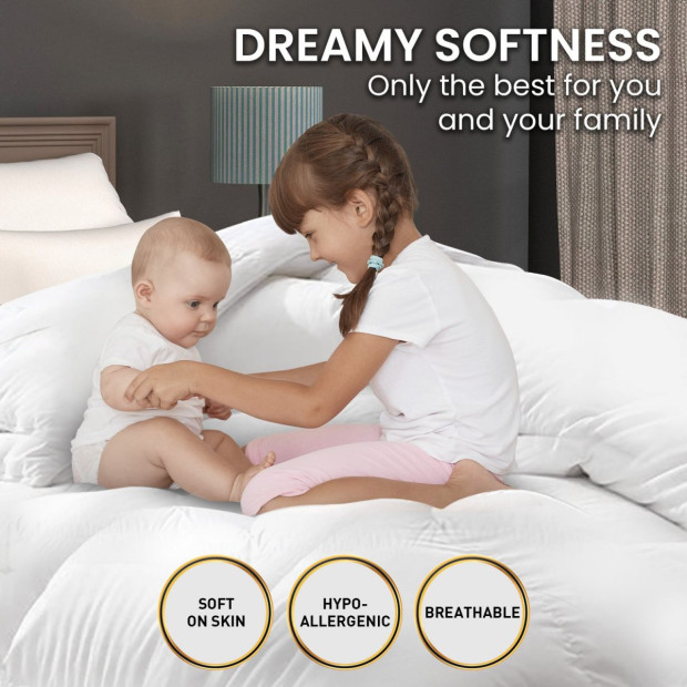 Laura Hill 800GSM Goose Down Feather Comforter Doona Image 5