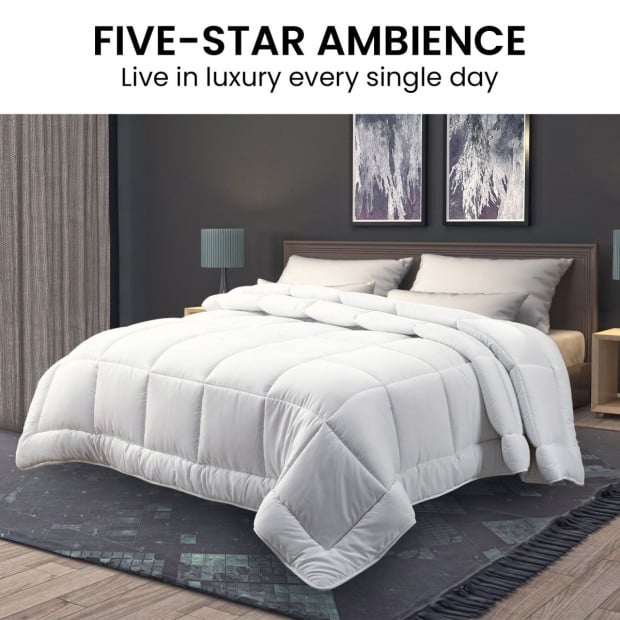 Laura Hill 800GSM Goose Down Feather Comforter Doona Image 6