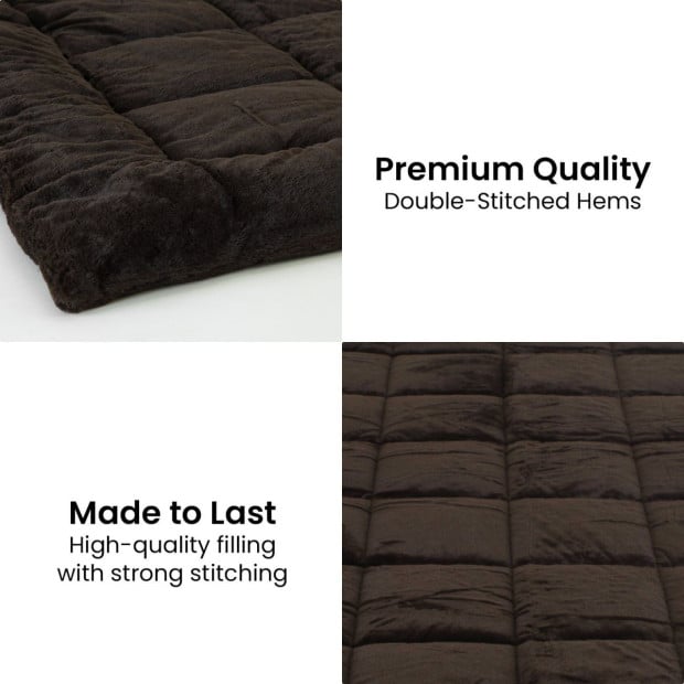 Laura Hill 500GSM Faux Mink Quilt Comforter Doona Image 10