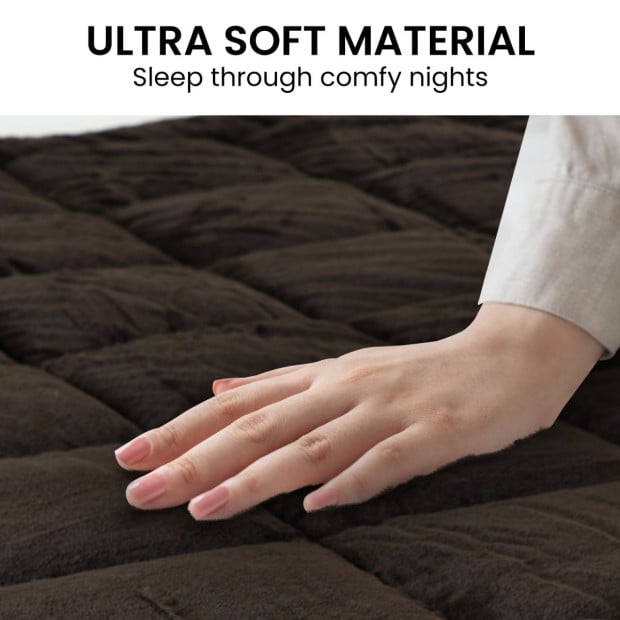 Laura Hill 500GSM Faux Mink Quilt Comforter Doona Image 7