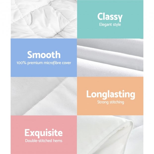 Bedding Bamboo Microfiber Microfibre Quilt Duvet Cover Doona Winter King Image 6