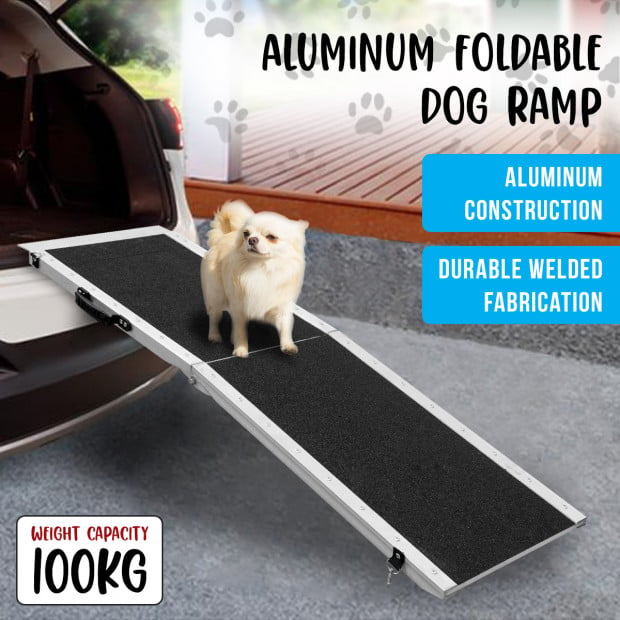 Foldable Car Ramp for Dogs, Aluminium