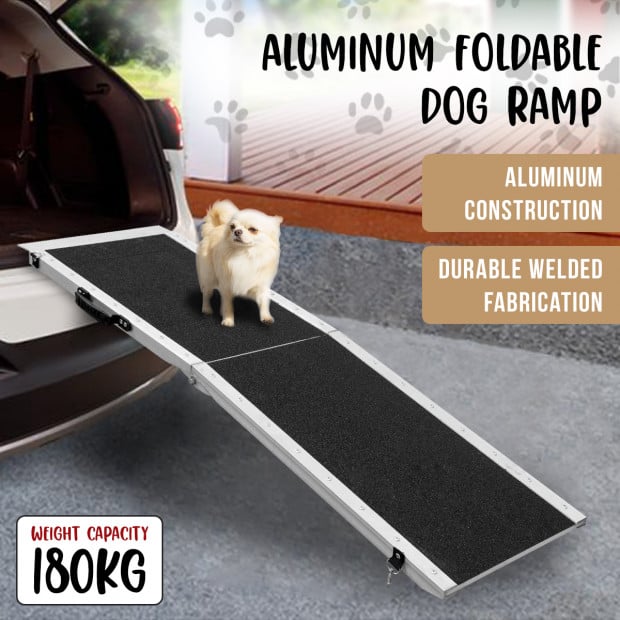 Aluminium Foldable Dog Ramp 183x38cm
