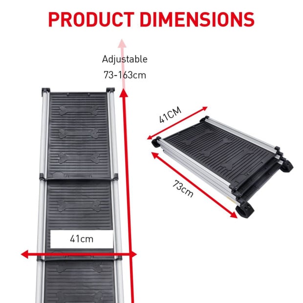 Heavy-Duty Aluminium Telescopic Pet Ramp Image 4