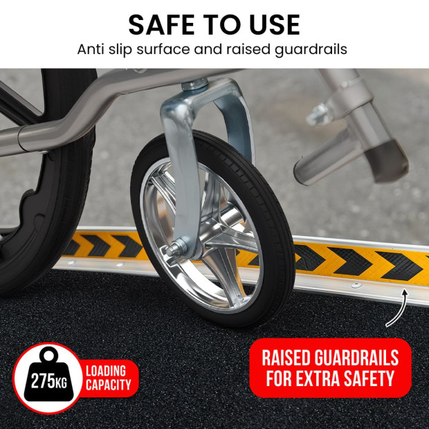 Kartrite Folding Aluminium Wheelchair Ramp 10FT Portable Mobility Access Ramp Image 11