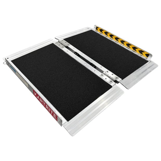 Kartrite Folding Aluminium Wheelchair Ramp 2FT Portable Mobility Access Ramp Image 2