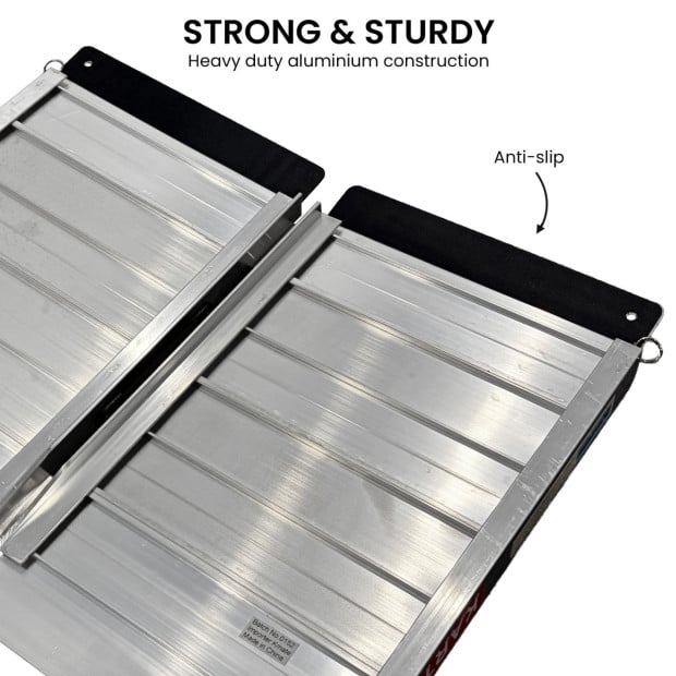 Kartrite Folding Aluminium Wheelchair Ramp 2FT Portable Mobility Access Ramp Image 12