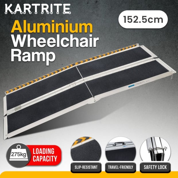 Kartrite Folding Aluminium Wheelchair Ramp 5FT Portable Mobility Access Ramp Image 16