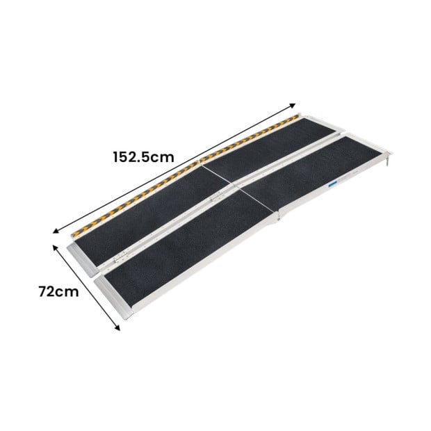Kartrite Folding Aluminium Wheelchair Ramp 5FT Portable Mobility Access Ramp Image 2