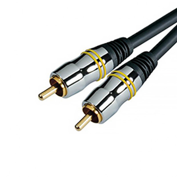 5m Ultra Premium RCA Cable Gold Plated Subwoofer Cable