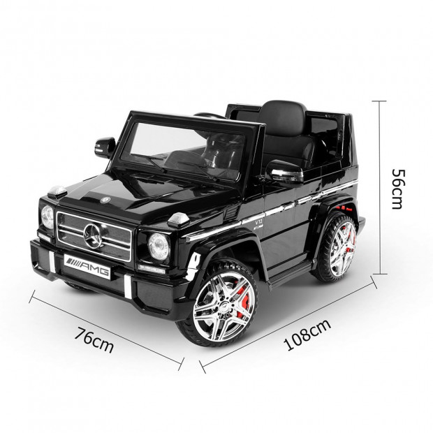 Mercedes G65 AMG Kids Ride on Car with Remote Control Black Image 9