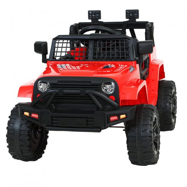 Kids Ride On Car Electric 12V Car Toys Jeep Battery Remote Control Red Image 3