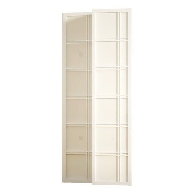 Room Divider Screen Privacy Wood Dividers Stand 4 Panel Nova White Image 4