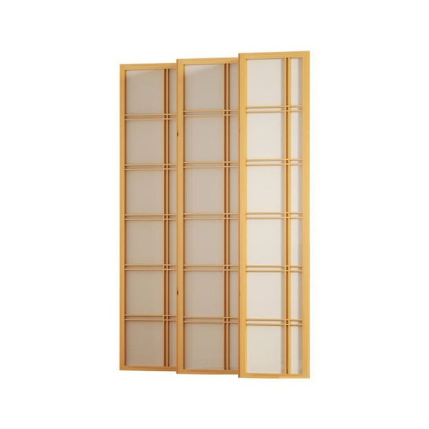 Room Divider Screen Privacy Wood Dividers Stand 6 Panel Nova Natural Image 4