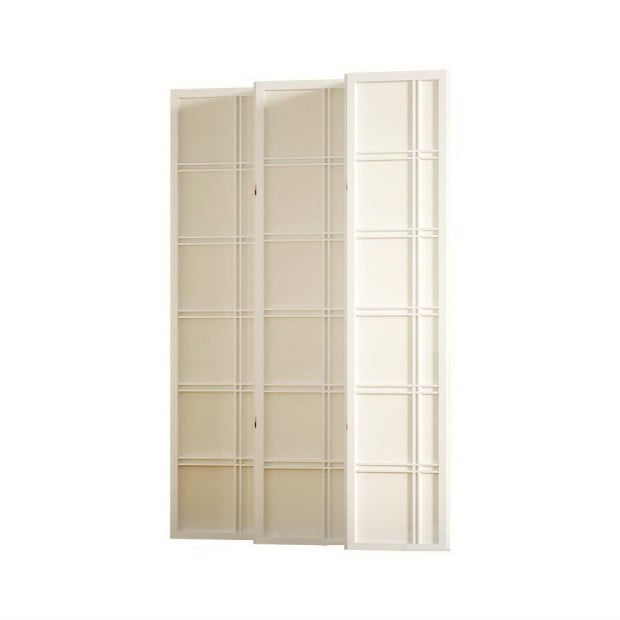 Room Divider Screen Privacy Wood Dividers Stand 6 Panel Nova White Image 4
