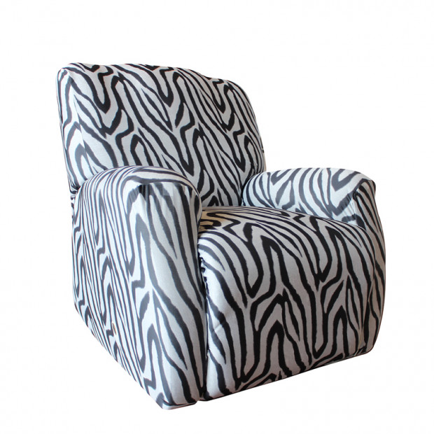 Sure Fit Recliner Pearson Cover - Zebra