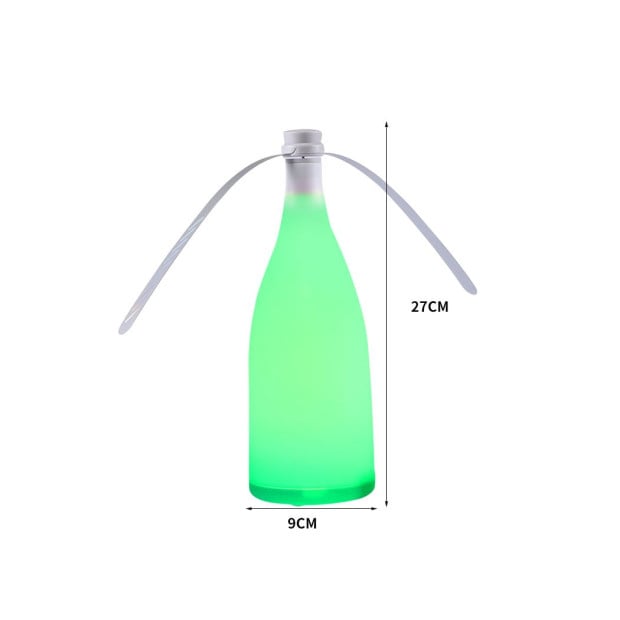 LED Repellent Fly Fan Indoor Outdoor Chemical Safe Trap Green Image 3
