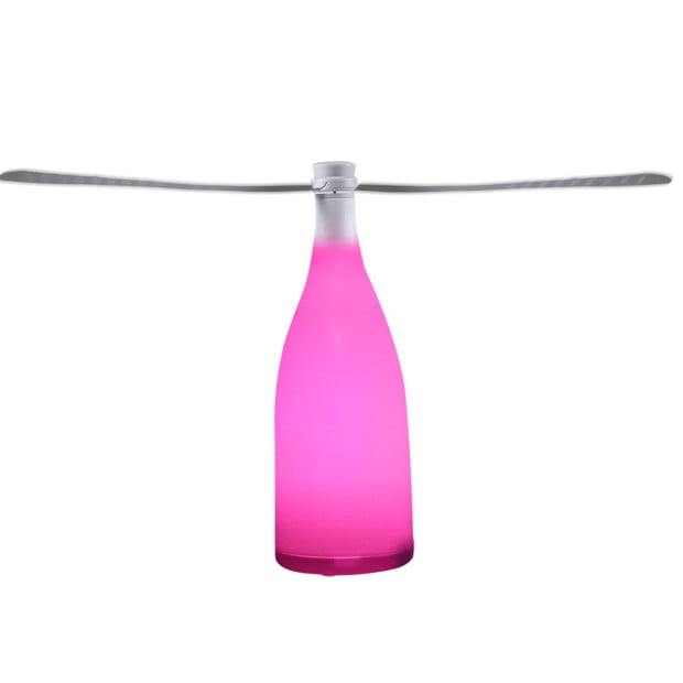 LED Repellent Fly Fan Indoor Outdoor Home Chemical Safe Trap Pink Image 2