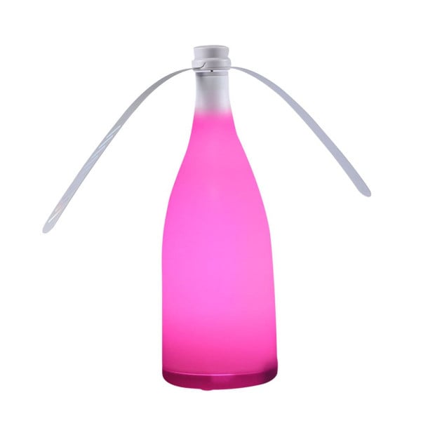 LED Repellent Fly Fan Indoor Outdoor Home Chemical Safe Trap Pink