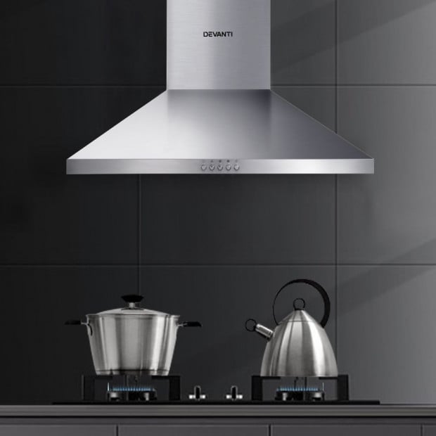 Range Hood 60cm 600mm Kitchen Canopy Stainless Steel Rangehood Image 7