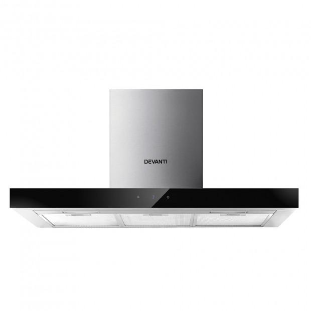 cooker hood 900mm black