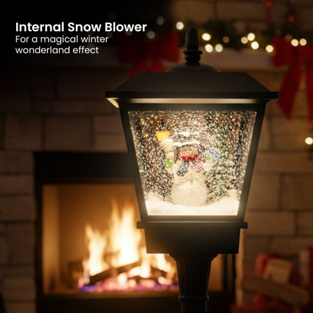 Christabelle 1.8m Christmas Lamp Post Outdoor Display Decoration LED Lights Front Yard Lawn Statue Ornament Black Image 5