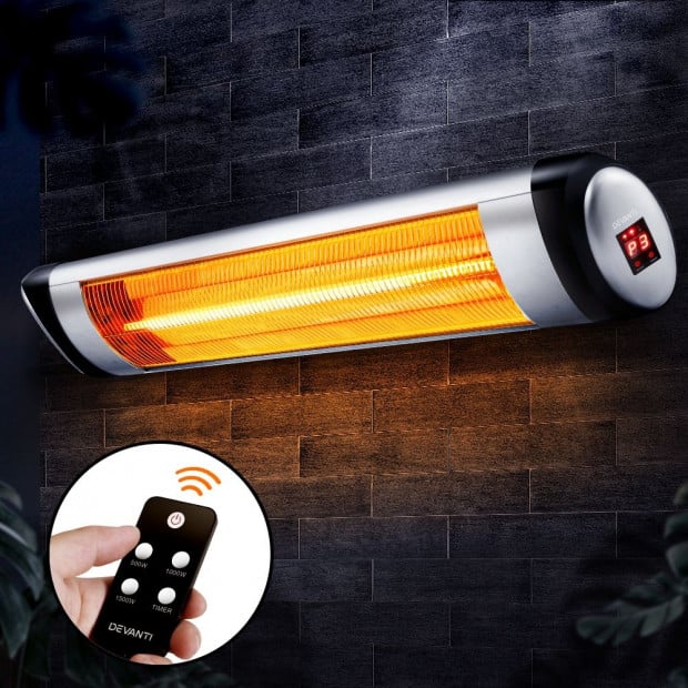 Patio Heater Radiant Strip Indoor Outdoor Heaters Remote Control 1500W Image 7