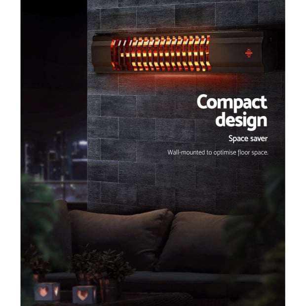 Electric Strip Heater Infrared Radiant Heaters Reamote Control 2000W Image 5