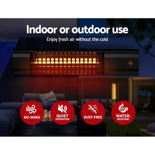 Electric Strip Heater Infrared Radiant Heaters Reamote Control 2000W Image 7