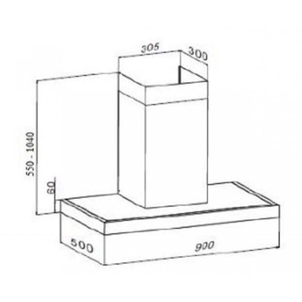Kleenmaid 90cm Wall Mounted Range Hood RHSCK91 Image 3