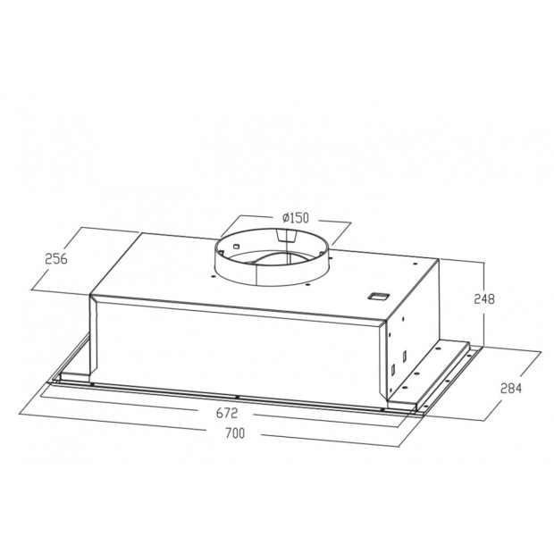 Kleenmaid Rangehood Fixed Undermount 700mm Stainless Steel RHUC91 Image 2